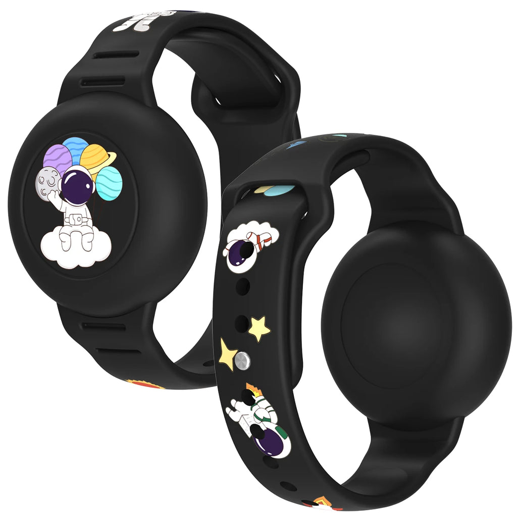 Find-oo Kinder Armband für Bluetooth-Tracker – Wasserdichtes Silikon-Armband mit versteckter Halterung