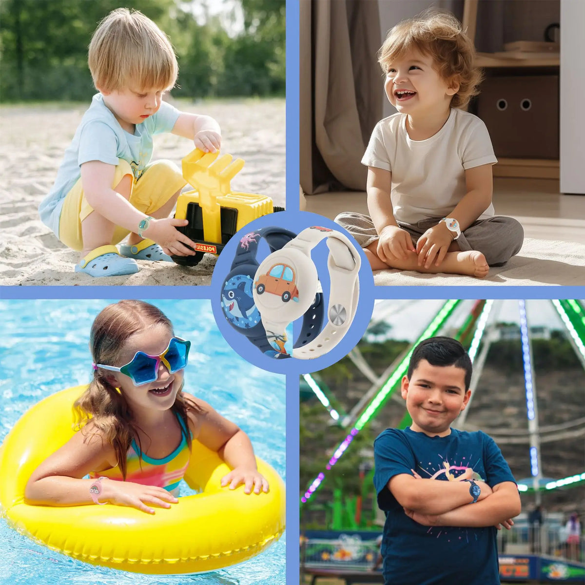 Find-oo Kinder Tracker-Armband  – Verstellbare Halterung für Bluetooth-Tracker