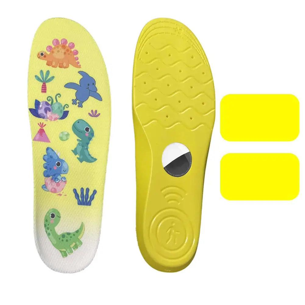 Find-oo Kinder Sicherheitssohle für Bluetooth-Tracker – Zuschneidbare Einlegesohle mit verstecktem Trackerfach