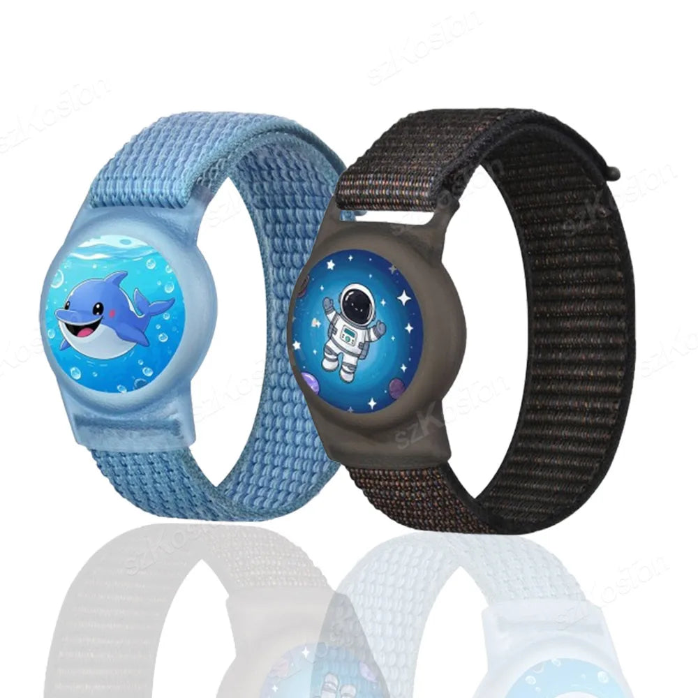 Find-oo Kinder Tracker-Armband – Verstellbare Halterung für Bluetooth-Tracker