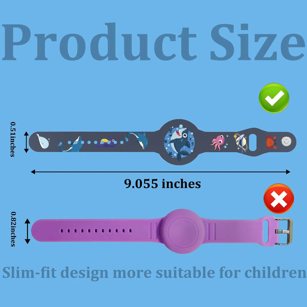 Find-oo Kinder Tracker-Armband  – Verstellbare Halterung für Bluetooth-Tracker