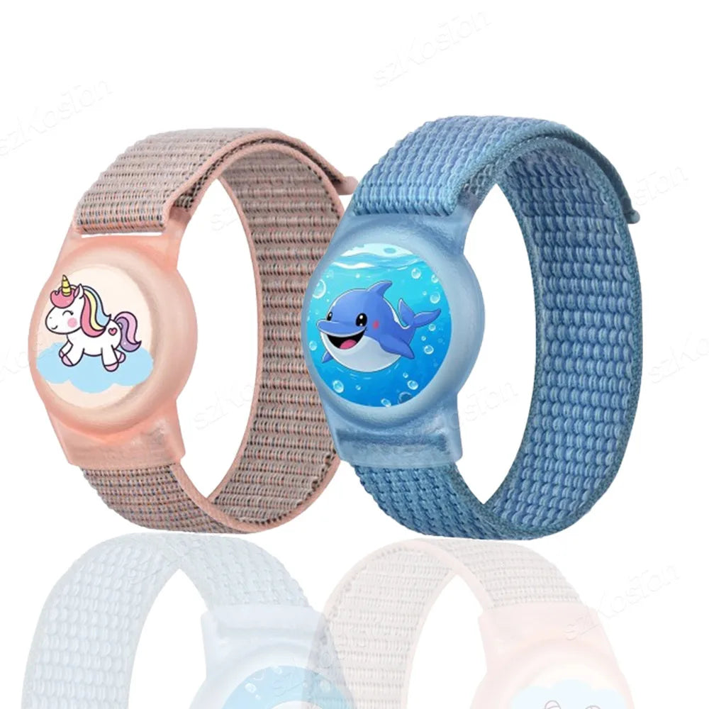 Find-oo Kinder Tracker-Armband – Verstellbare Halterung für Bluetooth-Tracker