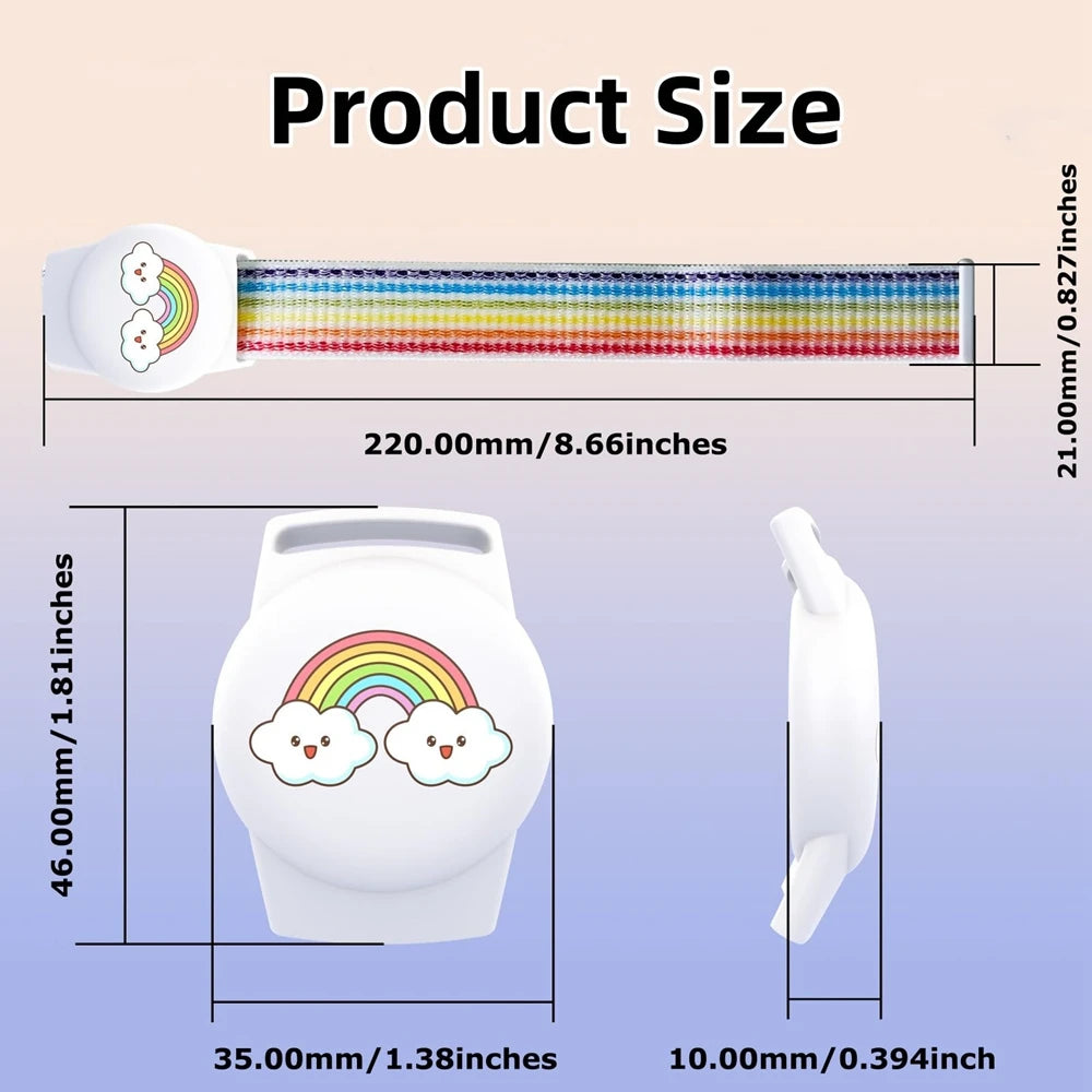 Find-oo Kinder Tracker-Armband – Verstellbare Halterung für Bluetooth-Tracker