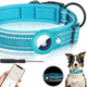 Find-oo Tiere Hundehalsband mit Tracker-Halterung – Reflektierend, Gepolstert & Verstellbar