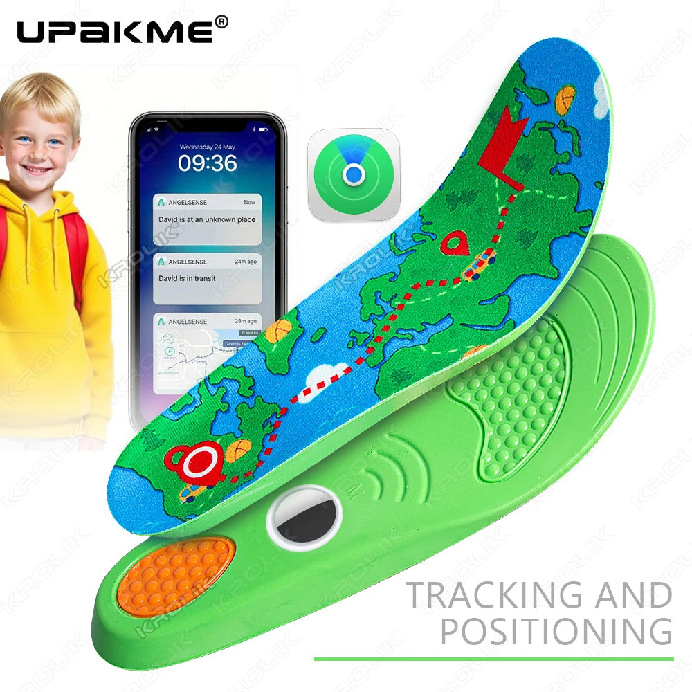Find-oo Komfort-Sicherheitssohle für Bluetooth-Tracker – Versteckte Tracker-Halterung für Kinder