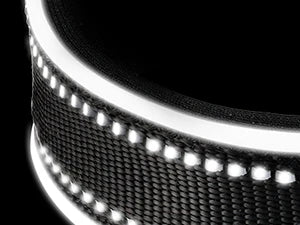 Find-oo Tiere Hundehalsband mit Tracker-Halterung – Reflektierend, Gepolstert & Verstellbar
