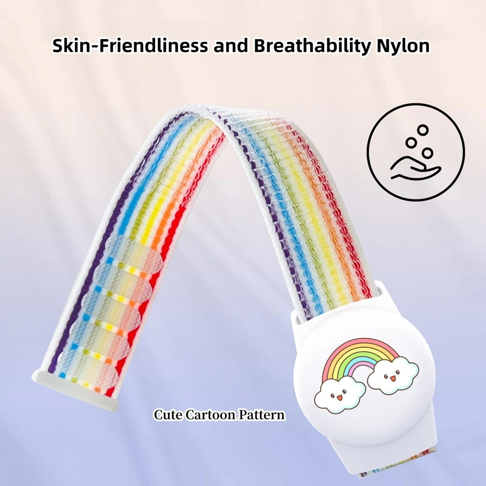 Find-oo Kinder Tracker-Armband – Verstellbare Halterung für Bluetooth-Tracker