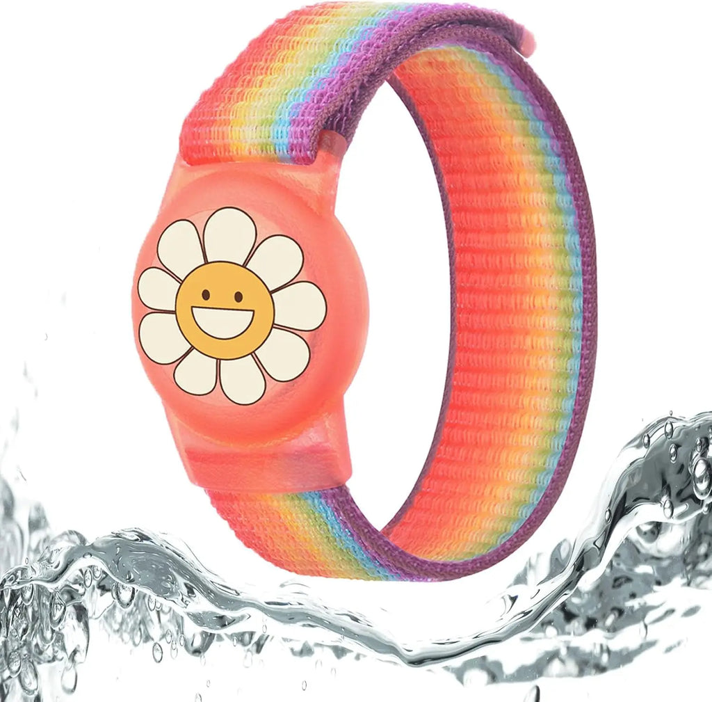 Find-oo Kinder Armband für Bluetooth-Tracker – Wasserdichtes Silikon-Armband mit versteckter Halterung