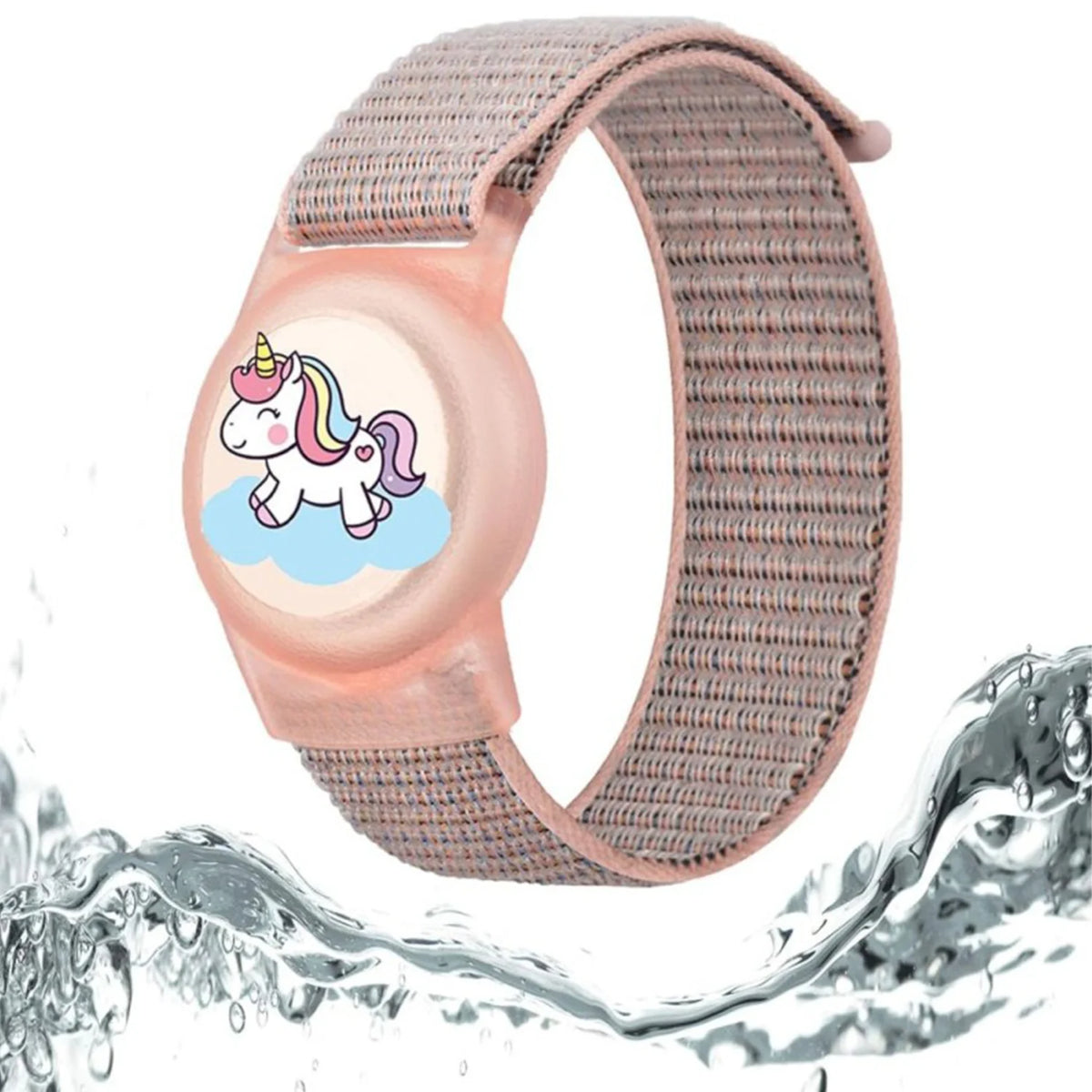 Find-oo Kinder Armband für Bluetooth-Tracker – Wasserdichtes Silikon-Armband mit versteckter Halterung