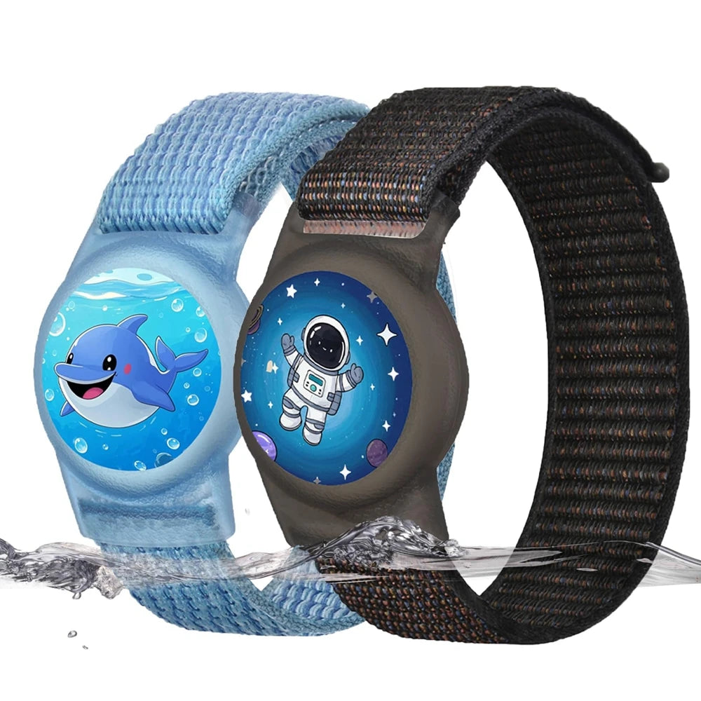 Find-oo Kinder Tracker-Armband – Verstellbare Halterung für Bluetooth-Tracker