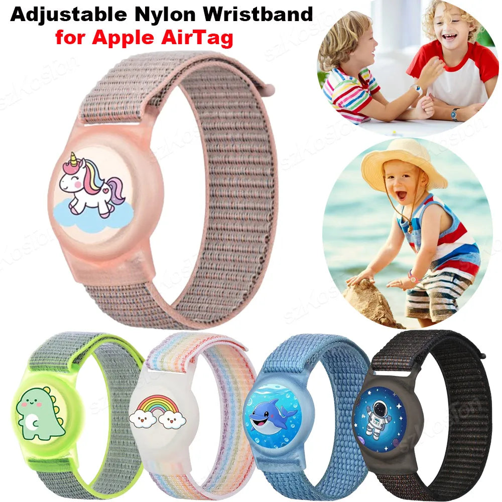 Find-oo Kinder Tracker-Armband – Verstellbare Halterung für Bluetooth-Tracker