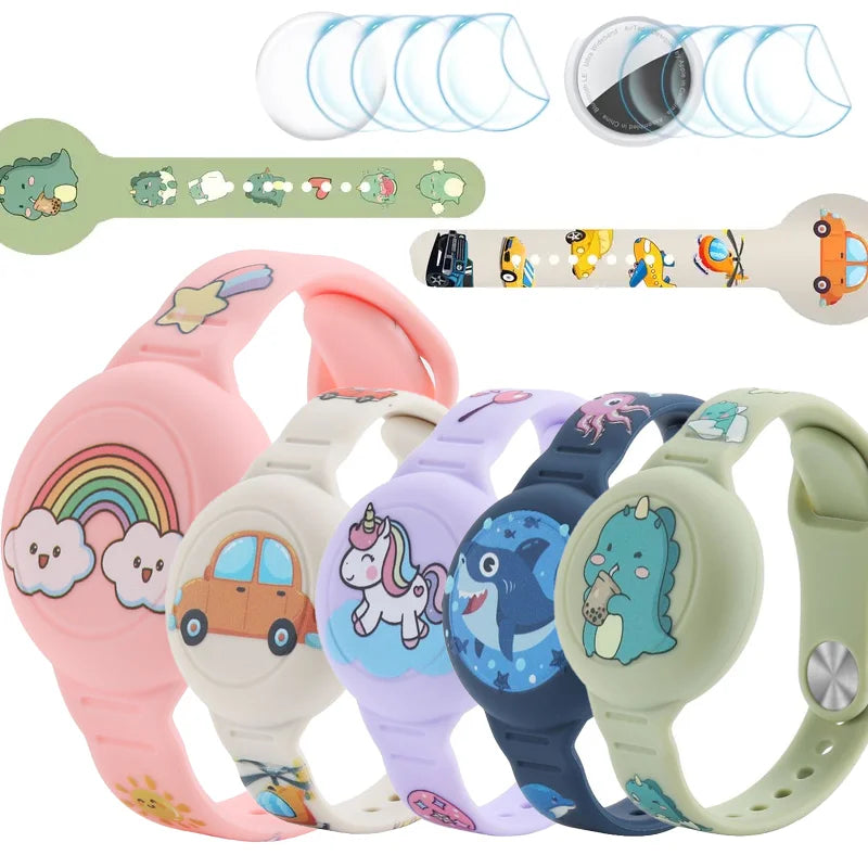 Find-oo Kinder Tracker-Armband  – Verstellbare Halterung für Bluetooth-Tracker