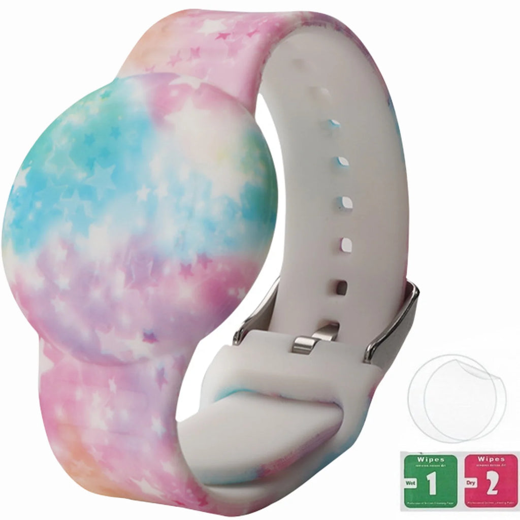Find-oo Kinder Armband für Bluetooth-Tracker – Wasserdichtes Silikon-Armband mit versteckter Halterung