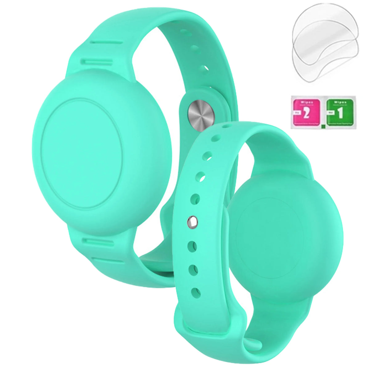 Find-oo Kinder Armband für Bluetooth-Tracker – Wasserdichtes Silikon-Armband mit versteckter Halterung