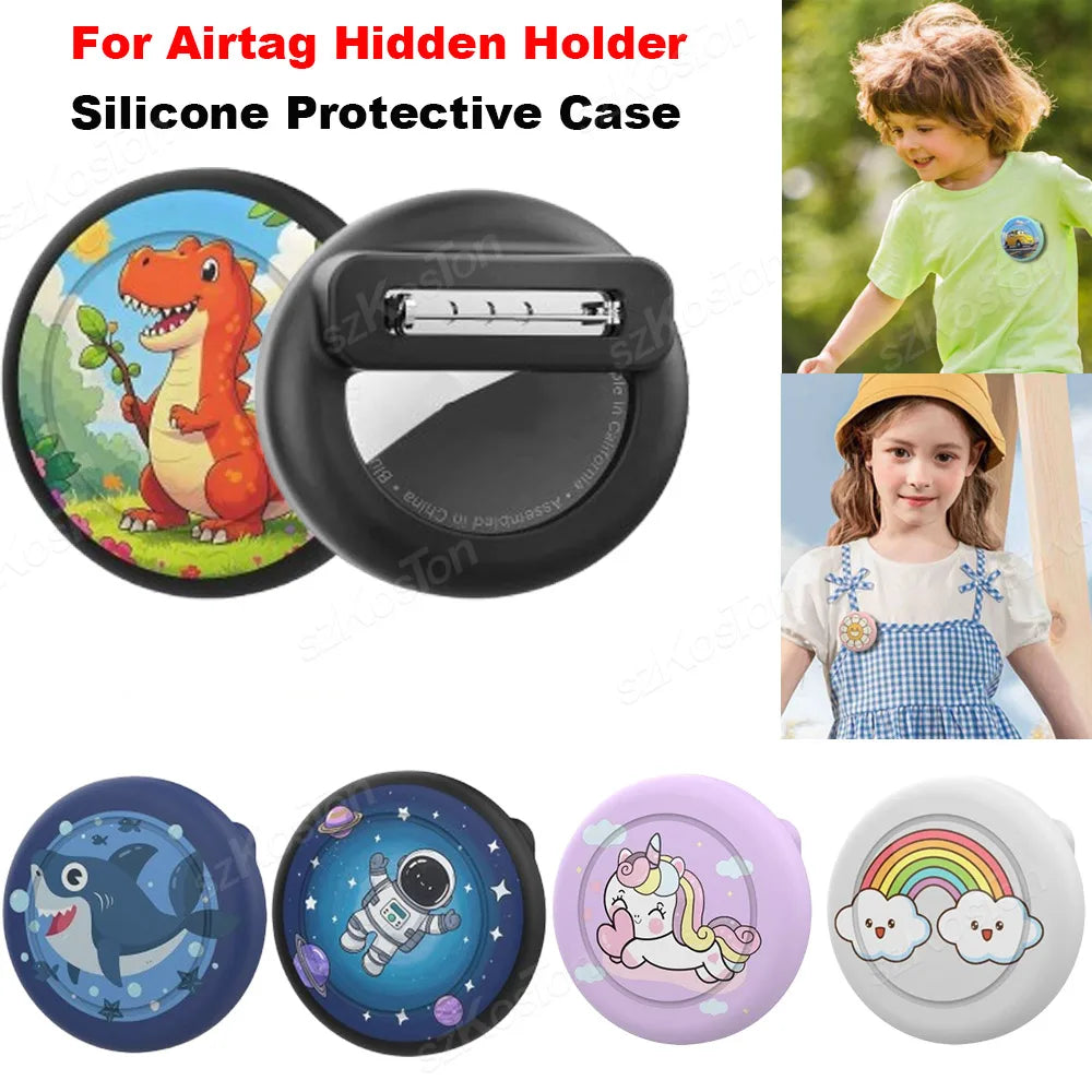 Find-oo Kinder Clip für Bluetooth-Tracker – Versteckte Befestigung für Kleidung & Schulranzen