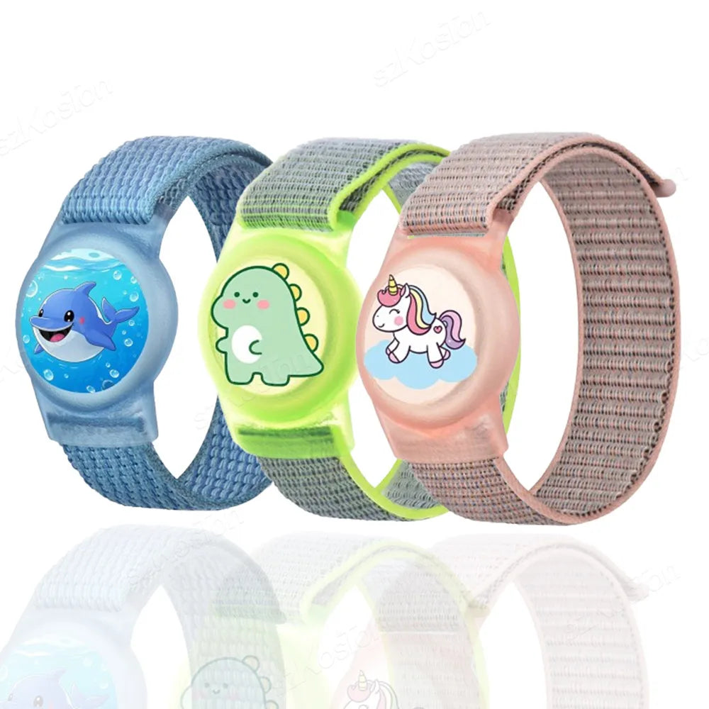 Find-oo Kinder Tracker-Armband – Verstellbare Halterung für Bluetooth-Tracker